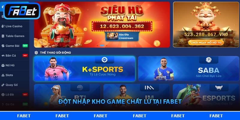 FABET – Trang Chủ FABET.COM Nền Tảng Thể Thao Xanh Chín Số 1 Châu Á 2026